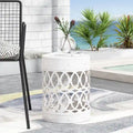 Table d'appoint d'extérieur en métal Mellie de Christopher Knight Home