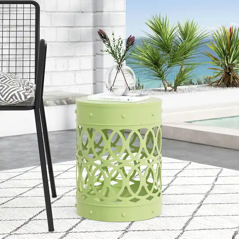 Mellie Outdoor Outdoor Metal Side Table by Christopher Knight Home