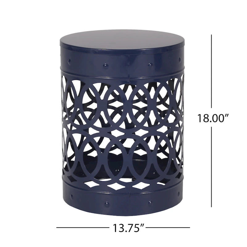 Table d'appoint d'extérieur en métal Mellie de Christopher Knight Home