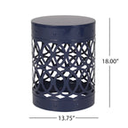 Table d'appoint d'extérieur en métal Mellie de Christopher Knight Home