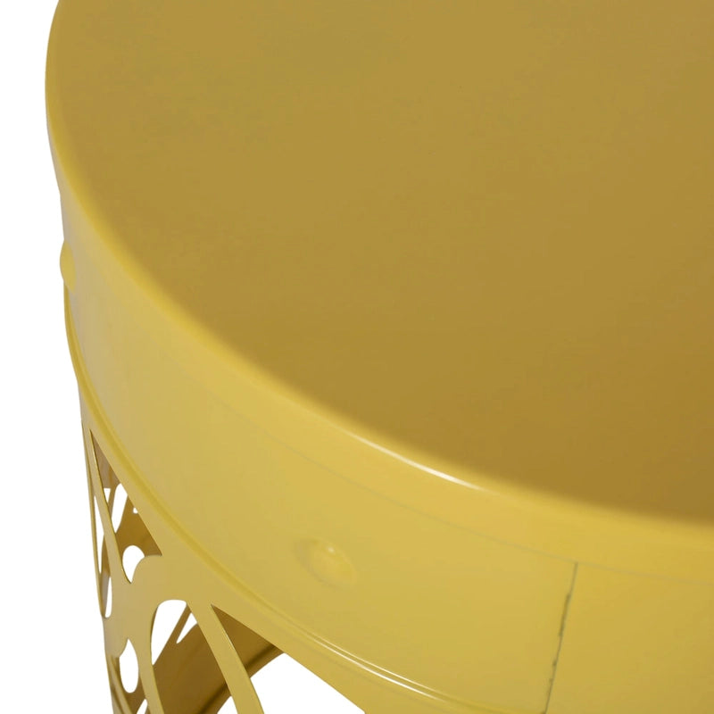 Table d'appoint d'extérieur en métal Mellie de Christopher Knight Home