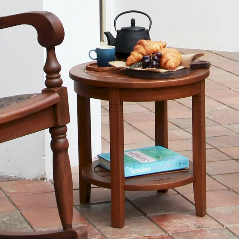 Table d'appoint d'extérieur en bois Alston de Cambridge Casual