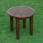 Table d'appoint d'extérieur en bois Alston de Cambridge Casual