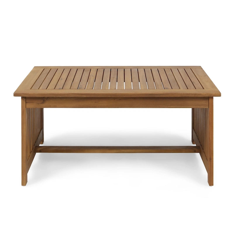 Table basse Carolina en bois d'acacia d'extérieur par Christopher Knight Home