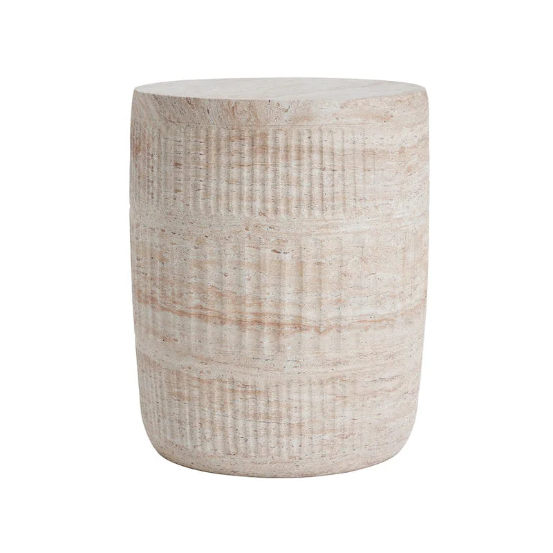 Table d'appoint d'extérieur légère en béton Travis par Christopher Knight Home