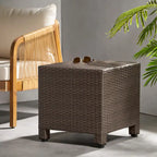 Table d'appoint d'extérieur en osier Puerta par Christopher Knight Home