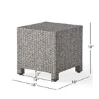 Table d'appoint d'extérieur en osier Puerta par Christopher Knight Home
