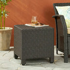 Table d'appoint d'extérieur en osier Puerta par Christopher Knight Home
