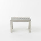 Salon de jardin Cape Coral de Christopher Knight Home en aluminium pour deux personnes avec poufs et table d'appoint