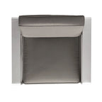 Salon de jardin Cape Coral de Christopher Knight Home en aluminium pour deux personnes avec poufs et table d'appoint