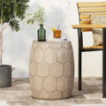 Table d'appoint d'extérieur en béton léger Aranda par Christopher Knight Home