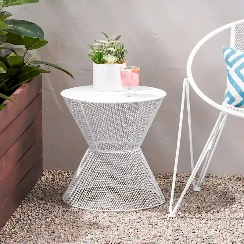 Table d'appoint d'extérieur moderne Nevada par Christopher Knight Home