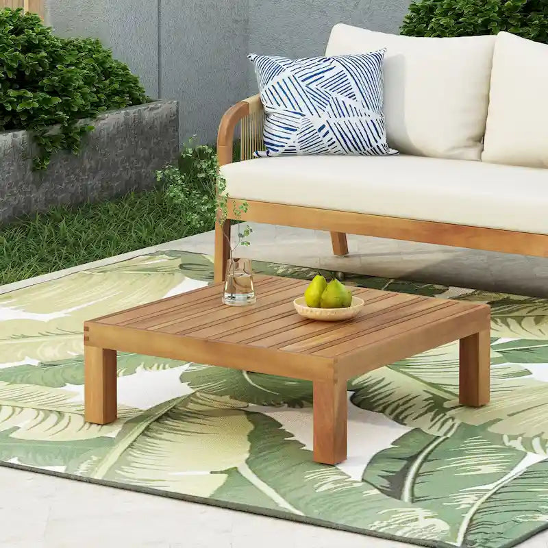 Table basse d'extérieur Oana en bois d'acacia par Christopher Knight Home