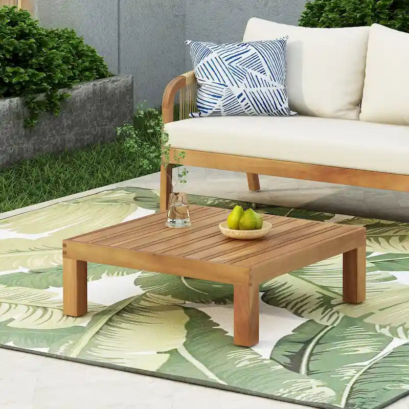 Table basse d'extérieur Oana en bois d'acacia par Christopher Knight Home