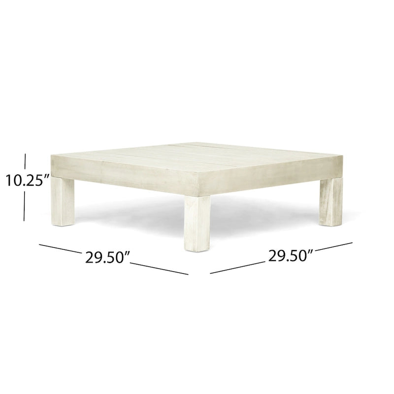 Table basse d'extérieur Oana en bois d'acacia par Christopher Knight Home