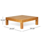 Table basse d'extérieur Oana en bois d'acacia par Christopher Knight Home