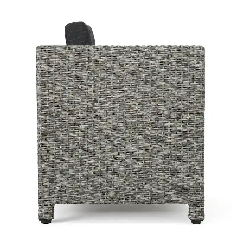 Lot de 4 fauteuils de jardin Puerta avec coussins résistants à l'eau, par Christopher Knight Home