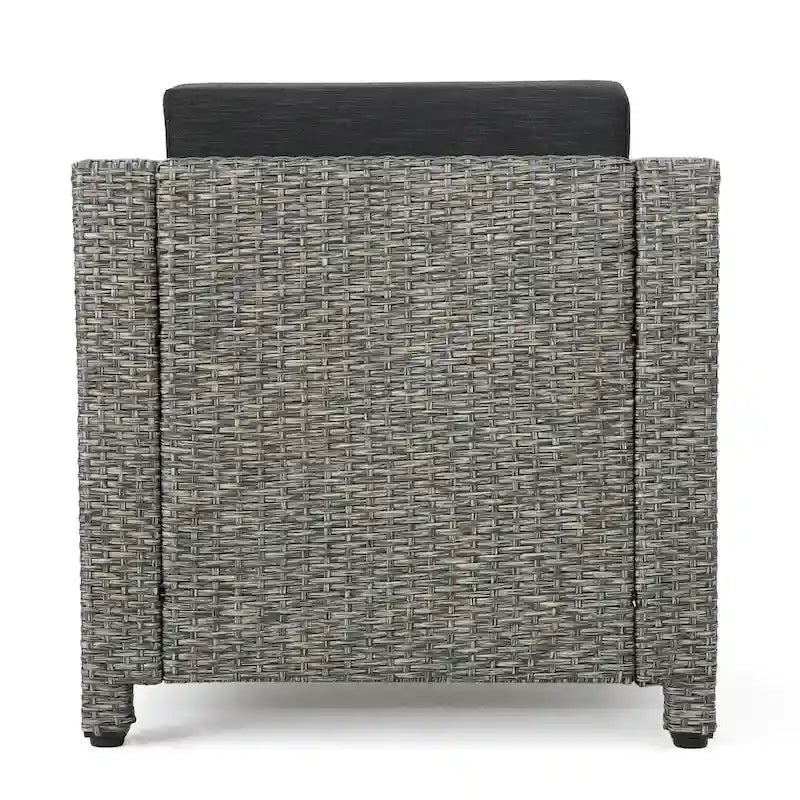 Lot de 4 fauteuils de jardin Puerta avec coussins résistants à l'eau, par Christopher Knight Home