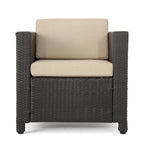 Lot de 4 fauteuils de jardin Puerta avec coussins résistants à l'eau, par Christopher Knight Home