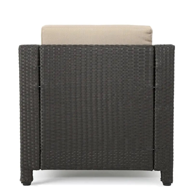 Lot de 4 fauteuils de jardin Puerta avec coussins résistants à l'eau, par Christopher Knight Home
