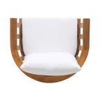 Fauteuil de club en bois d'extérieur Solano avec coussins par Christopher Knight Home