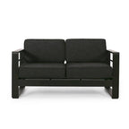 Causeuse d'extérieur en aluminium Maya Bay avec coussins par Christopher Knight Home