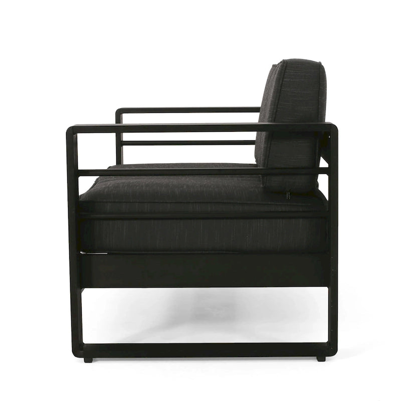 Causeuse d'extérieur en aluminium Maya Bay avec coussins par Christopher Knight Home