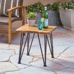 Table d'appoint industrielle Zion en bois d'acacia par Christopher Knight Home