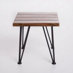Table d'appoint industrielle Zion en bois d'acacia par Christopher Knight Home