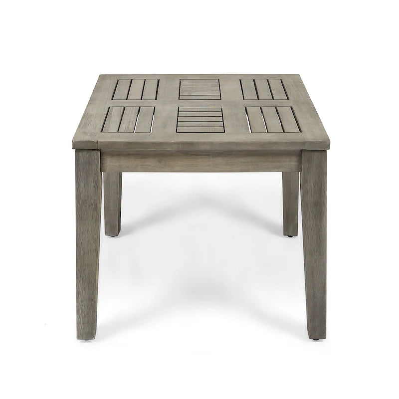 Table d'appoint d'extérieur en bois d'acacia Hampton par Christopher Knight Home