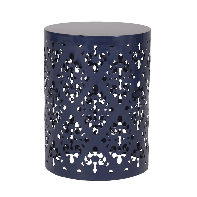 Tables d'appoint Mathena en métal pour l'extérieur (Lot de 2) par Christopher Knight Home
