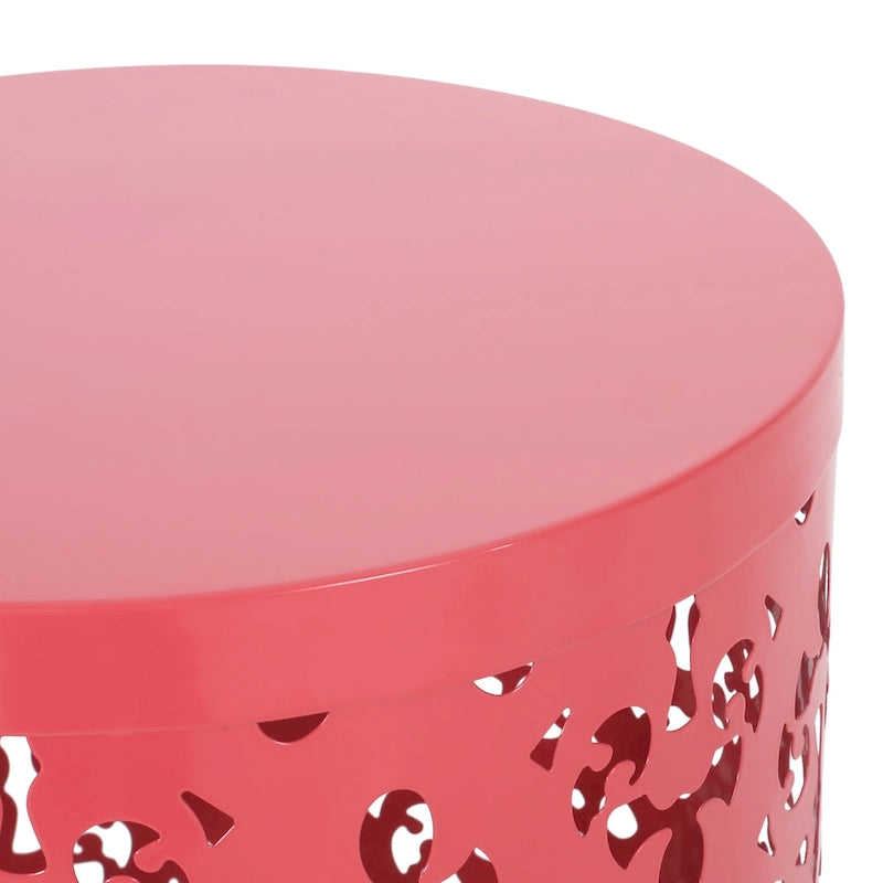 Tables d'appoint Mathena en métal pour l'extérieur (Lot de 2) par Christopher Knight Home