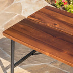 Table basse d'extérieur en bois d'acacia Ocala par Christopher Knight Home