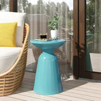 Table d'appoint d'extérieur en métal Pelon par Christopher Knight Home