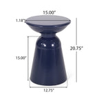 Table d'appoint d'extérieur en métal Pelon par Christopher Knight Home