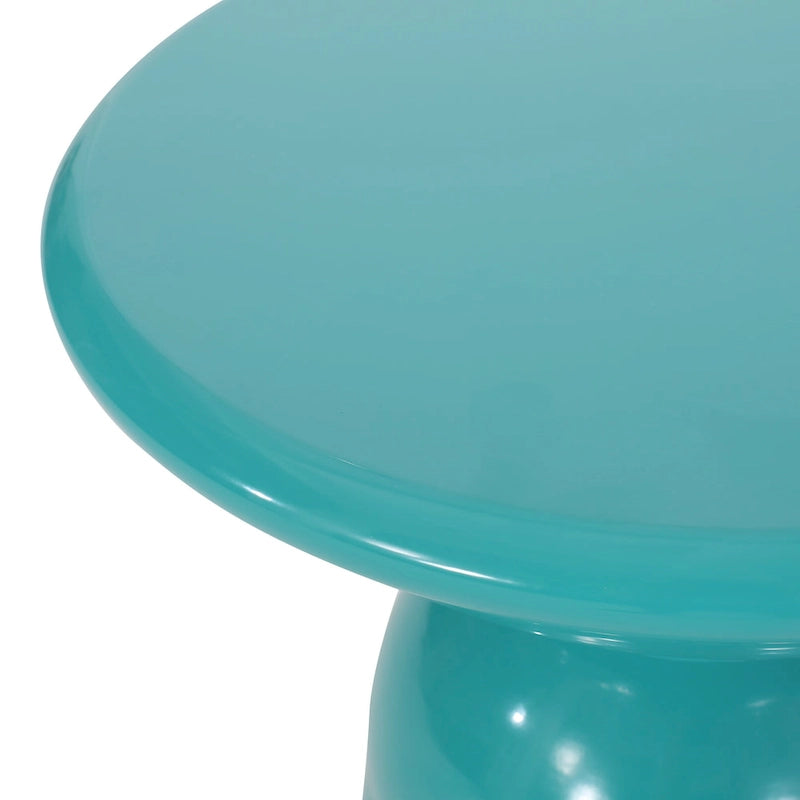 Table d'appoint d'extérieur en métal Pelon par Christopher Knight Home