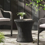 Table d'appoint d'extérieur Adriana Boho en osier par Christopher Knight Home