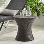 Adriana Outdoor Boho Wicker Accent Table by Christopher Knight Home