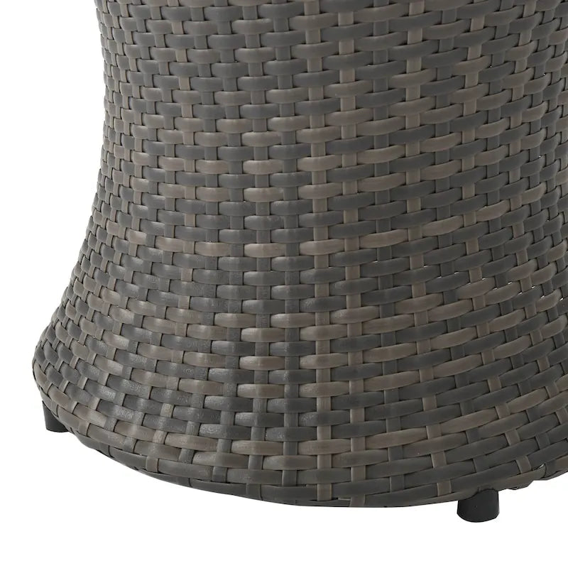 Table d'appoint d'extérieur Adriana Boho en osier par Christopher Knight Home