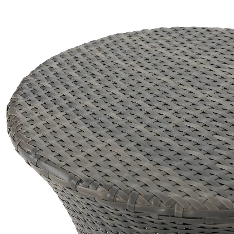 Table d'appoint d'extérieur Adriana Boho en osier par Christopher Knight Home