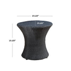 Table d'appoint d'extérieur Adriana Boho en osier par Christopher Knight Home