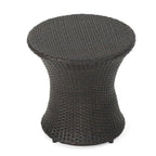 Table d'appoint d'extérieur Adriana Boho en osier par Christopher Knight Home