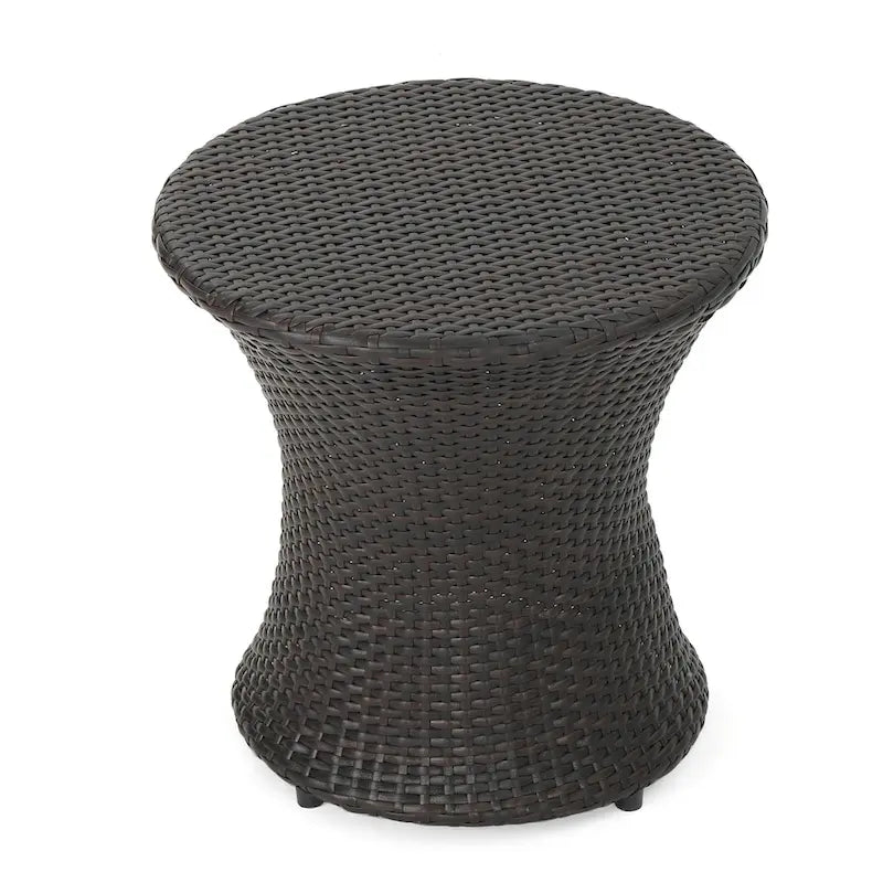 Table d'appoint d'extérieur Adriana Boho en osier par Christopher Knight Home