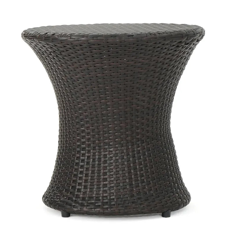 Table d'appoint d'extérieur Adriana Boho en osier par Christopher Knight Home