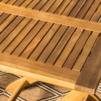 Table d'appoint d'extérieur pliable en bois d'acacia Positano par Christopher Knight Home