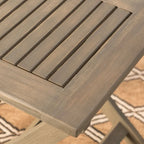 Table d'appoint d'extérieur pliable en bois d'acacia Positano par Christopher Knight Home