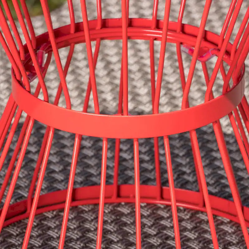 Table d'appoint ronde en fer forgé Lassen par Christopher Knight Home