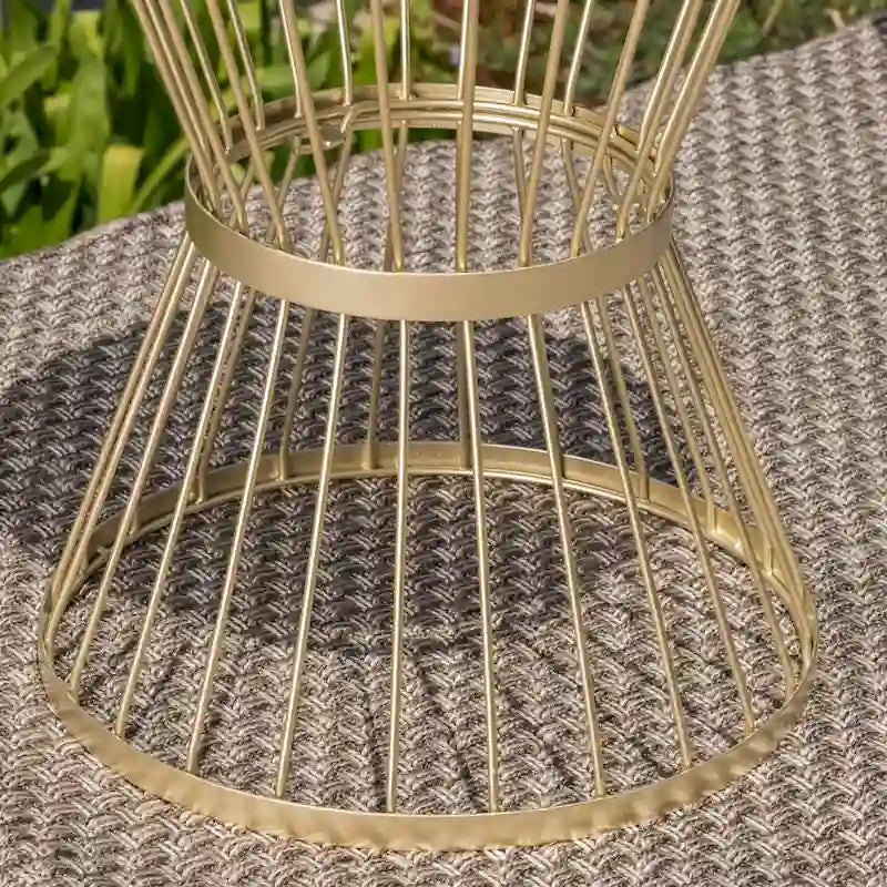 Table d'appoint ronde en fer forgé Lassen par Christopher Knight Home