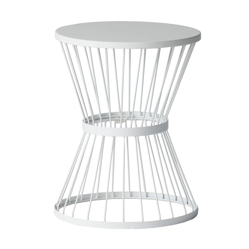 Table d'appoint ronde en fer forgé Lassen par Christopher Knight Home