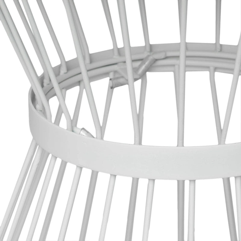 Table d'appoint ronde en fer forgé Lassen par Christopher Knight Home